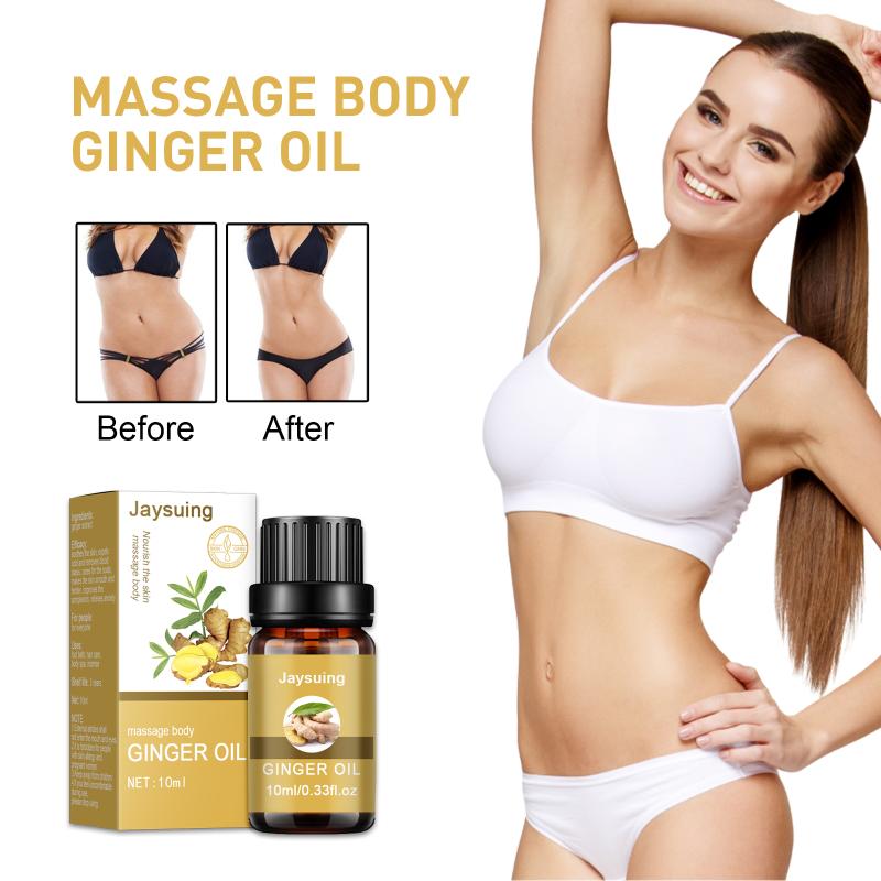 Ginger Slim-Ming Oil Weig-Ht Loss Fast Waist Tightening Belly Firming Cellulite Remover Body Shaping Massage Fat Burn-Ing Serum
