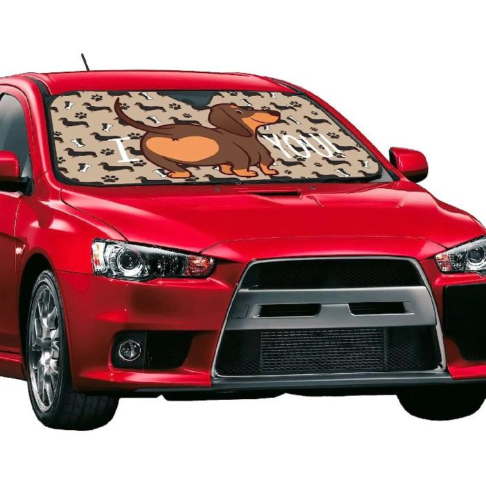Car Windshield Sunshade Dachshund Dog Sun Visor Protector Front Window Shade Sunshade Block Uv Rays Protector Your Vehicle