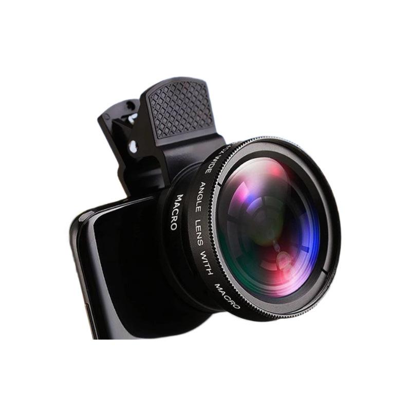 Универсальный HD широкоугольный и макрообъектив для мобильного телефона 0.45X для уличной трансляции