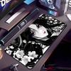 Black White Anime Girl Mouse Pad Large Gaming NonSlip Cool Mousepad Keyboard Pad Laptop Computer DeskMat Lock Edge Mouse Carpet
