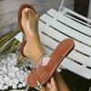 Women's Sandals 2025 Summer Shoes Women Flat Sandals Soft Pu Leather Sandalias De Mujer Summer Sandals Women Beach Footwear