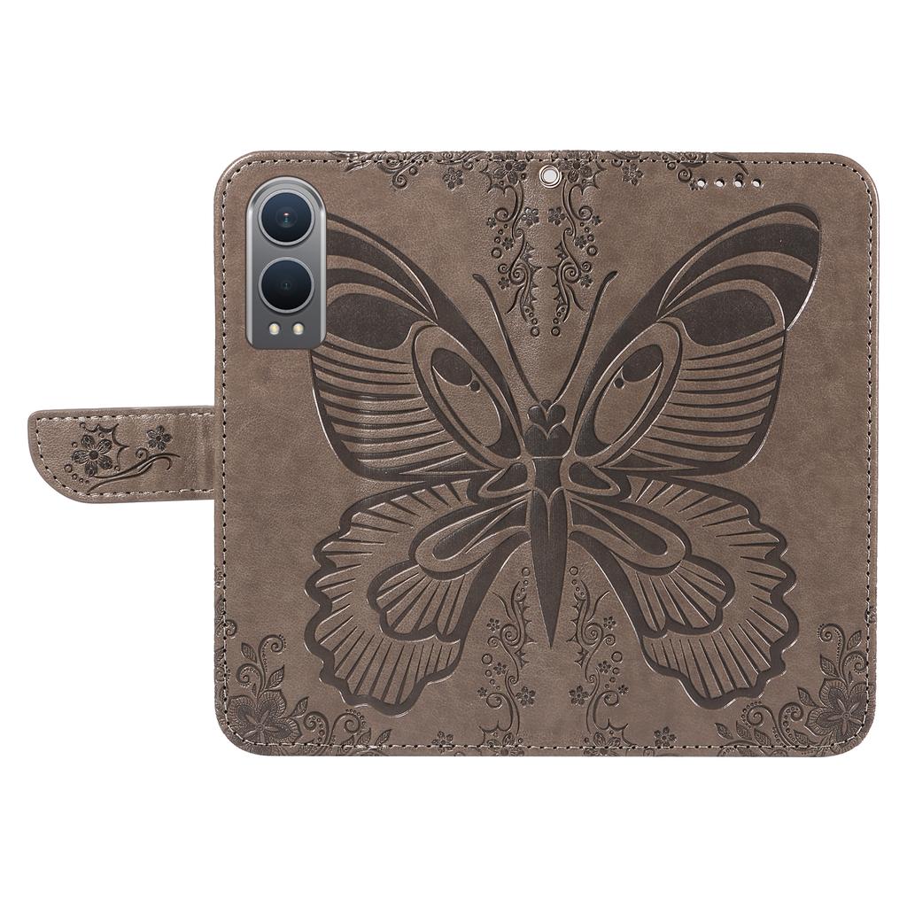 For OnePlus Nord CE4 Lite 5G/Oppo K12x 5G (China) Case Butterfly Pattern Leather Wallet Phone Cover