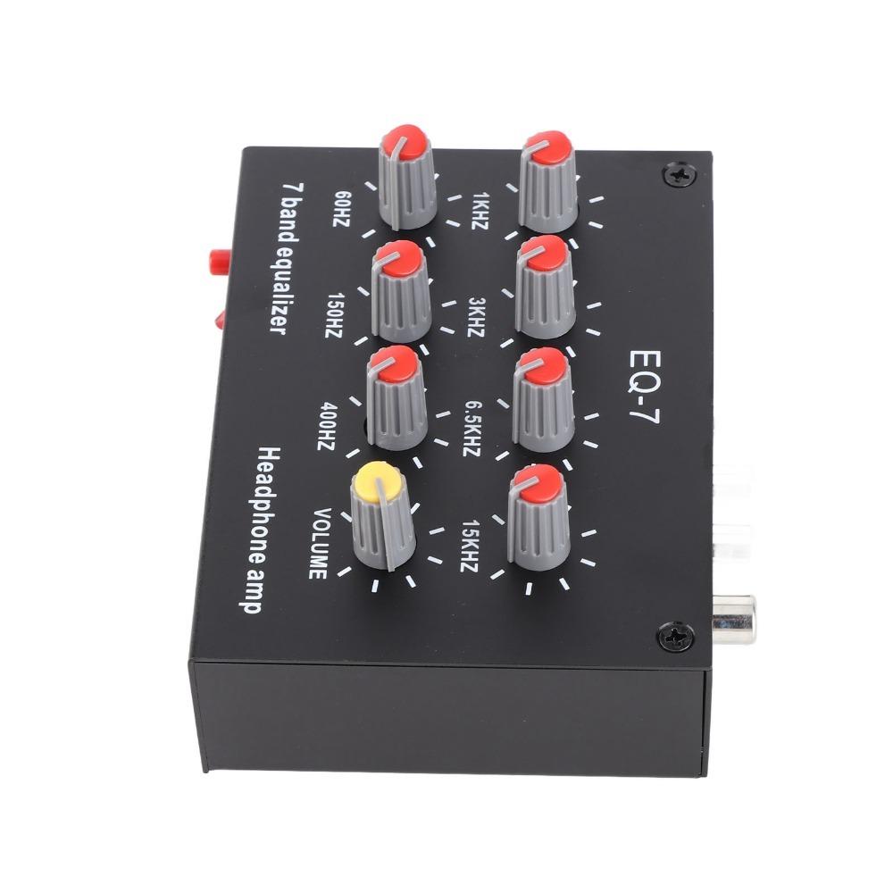 3.5mm EQ-7 Audio Signal Headset Amplifier Digital Equalizer Sound Enhancement