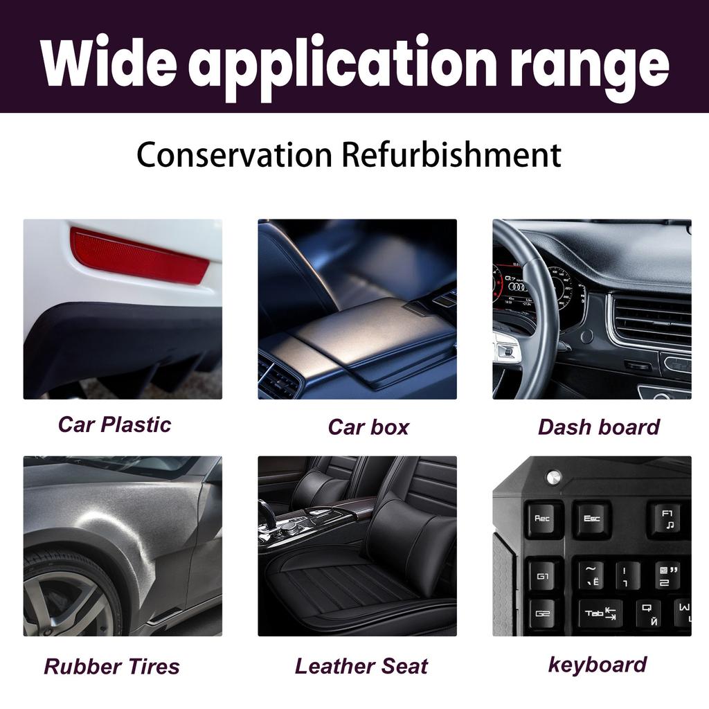 Rayhong Car Plastic Spray Очиститель для салона автомобиля, сидений, приборной панели, удаления пятен, технического обслуживания и восстановления