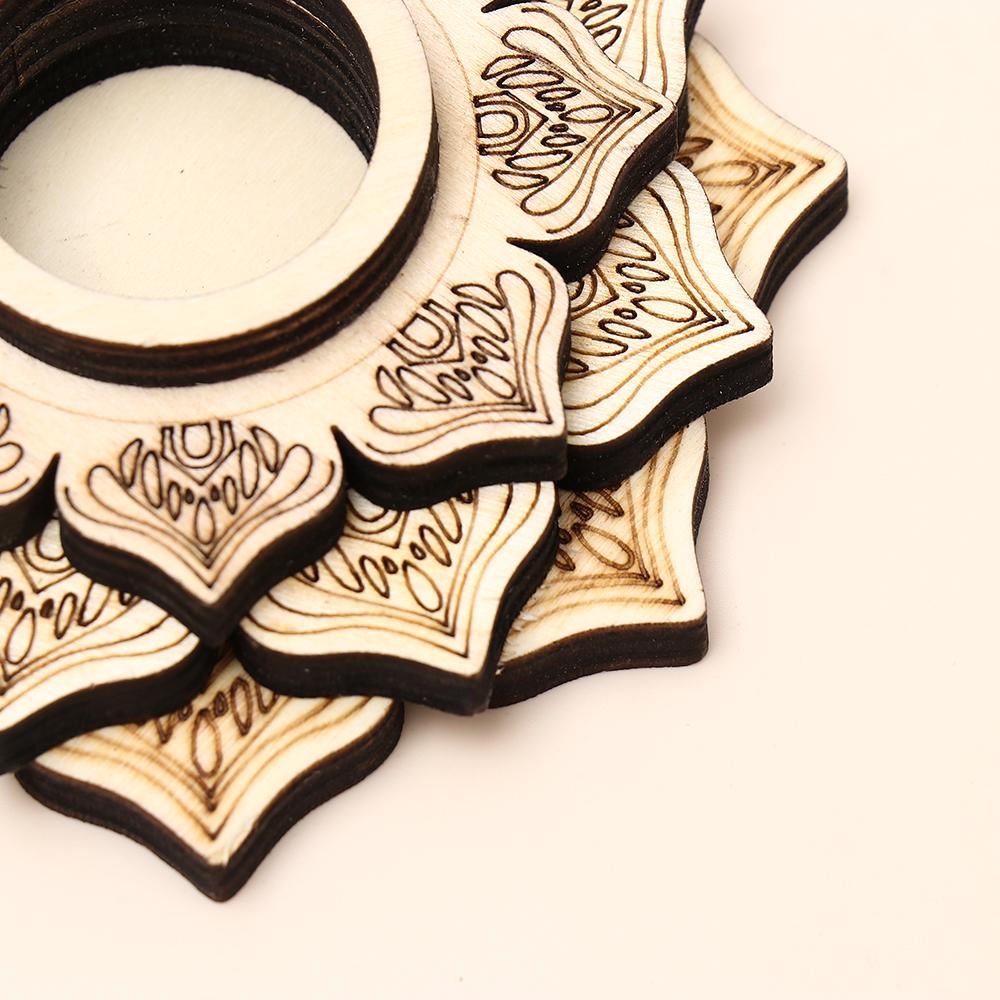 Модный узор лотоса, хрустальная резьба, деревянная основа, декор для медитации, деревянные украшения, основа из хрустального шара