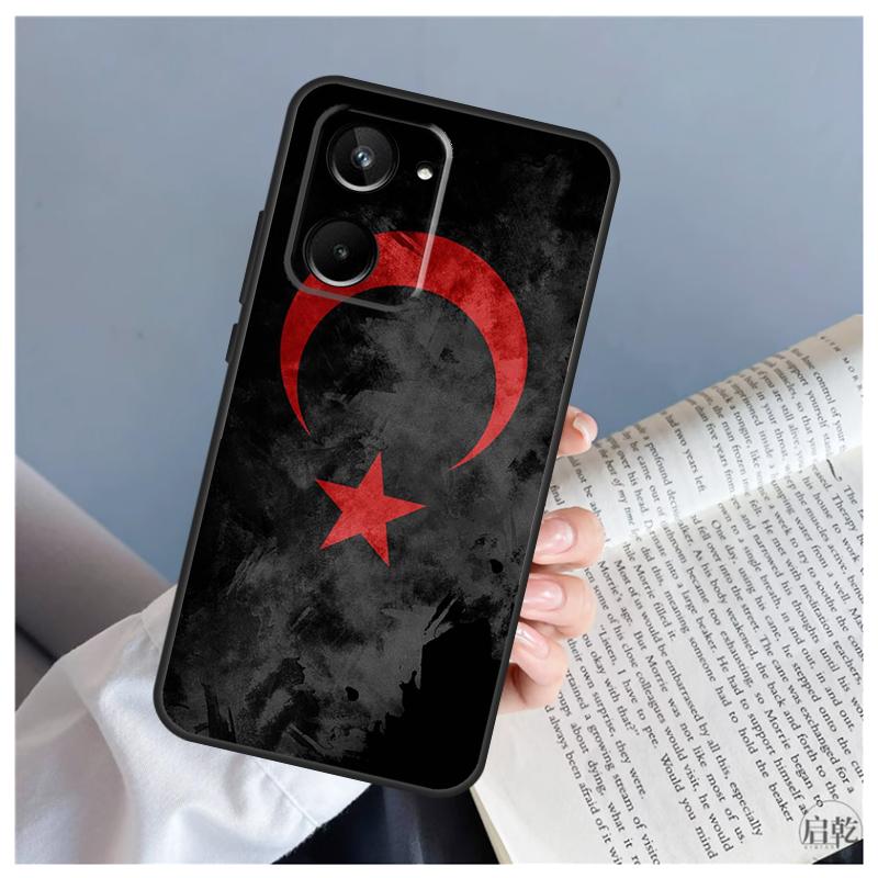 Турция Турецкий Флаг Для Realme C71 C55 C75 C67 C63 C51 C61 C53 C35 C65 11 12 13 14 15 Pro Plus GT6 GT7 Pro Чехол