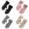 Velvet Winter Gloves Windproof Women Mittens All-Match Plush Gloves  Outdoor