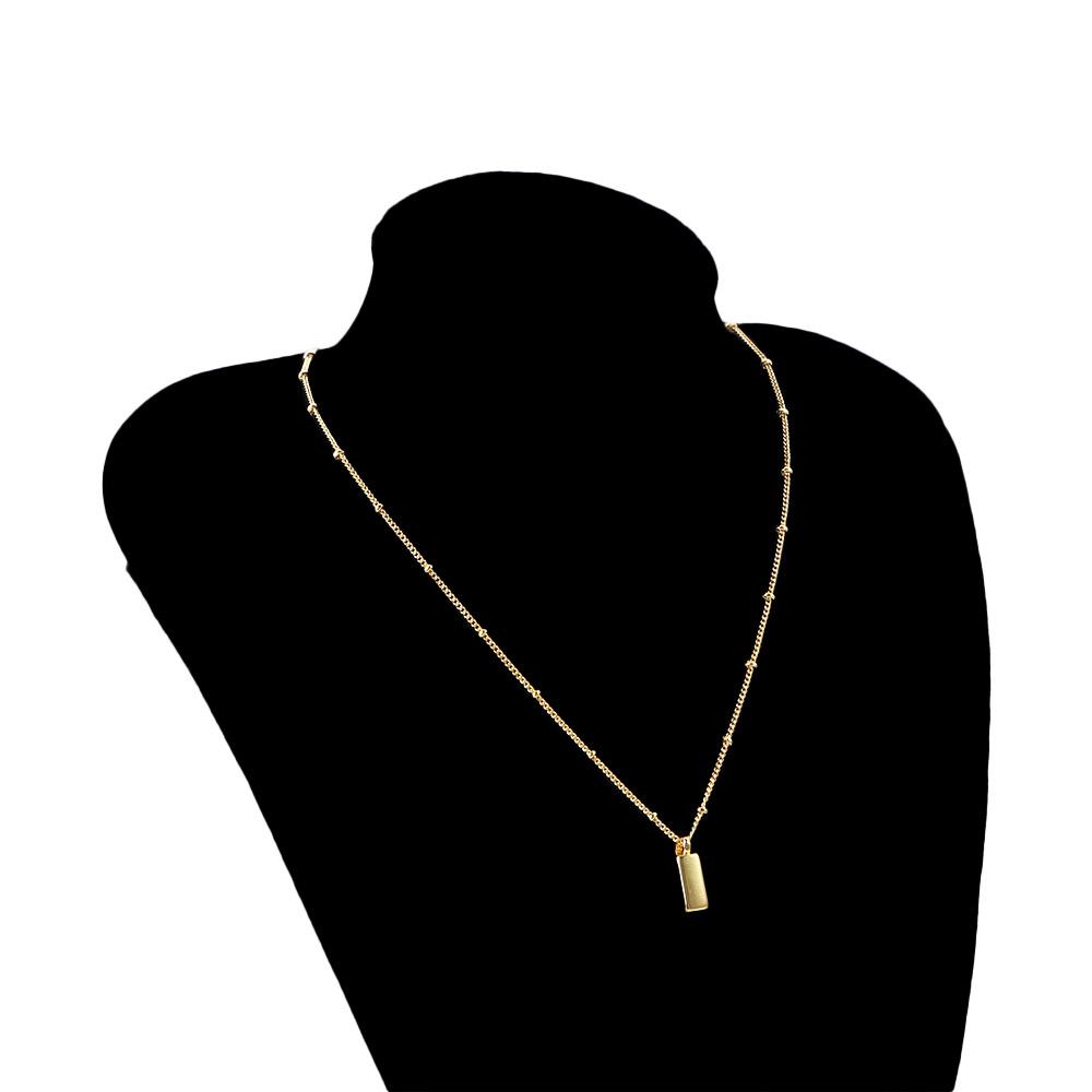 Gift Female Jewelry Sparkly Ultra Thin Gold Bar Choker Women Necklace Clavicle Chain Korean Style