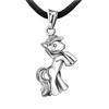 Horse Year This Animal Year Red Rope Necklace Zodiac Pony Pendant Silver Plated Ornament