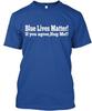 Футболка Blue Lives Matter Сделано в США Размер от S до 5XL