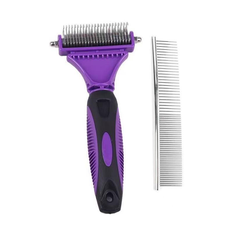 Pet Knot Comb Stainless Steel Knot Rake Dog Grooming Brush Hair Removal Cat Comb For Dog Cat Remove Knots Tangles Pet Hair Comb Undercoat