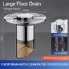 Self-draining Floor Drain Core Anti-Odor Universal Hair Removal Filter Anti-Clog Shower Drain Stopper for Household Bathroom
