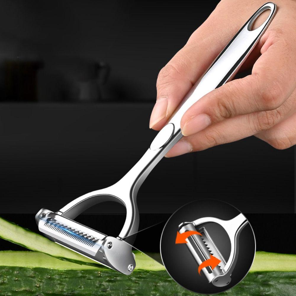 Stainless Steel Vegetable and Fruit Peeler 2 in 1 Kitchen Planer Potato Peeling Artifact  Potato