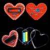 32 RGB светодиода DIY Набор для пайки в форме сердца Обучающий набор по электронике для студентов и любителей рукоделия Подарок