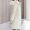Plus Size XL-7XL Middle Age Woman Long Coat Winter Parkas Hooded Elegant Loose Thick Warm Lady Jackets Winter Overcoats