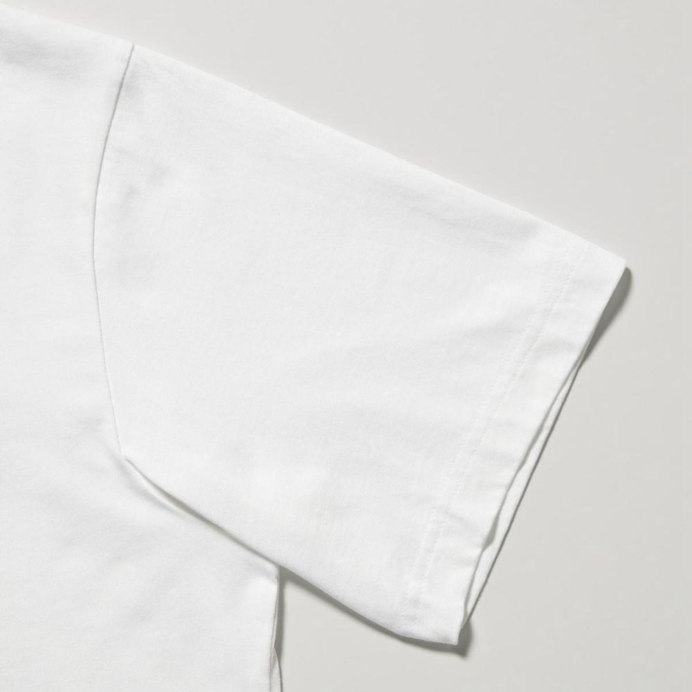 Uniqlo X Naruto Сотрудничество SS23 Архив Саске Наруто Принт с буквами Футболка с коротким рукавом Унисекс Топы Белый 459204-00