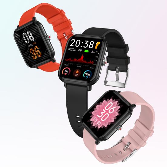 Q9Pro 1,7-дюймовые умные часы Многофункциональные Большой сенсорный экран IP68 Водонепроницаемые Спортивный браслет Пульс Давление Температура Фитнес