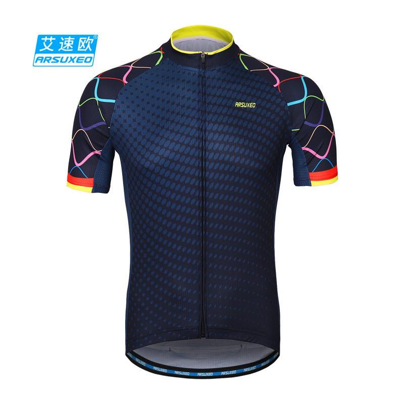 Mens Womens Cycling Jersey Set Breathable Quick-Dry Mountain Road Bike Short Sleeve Top Shorts
