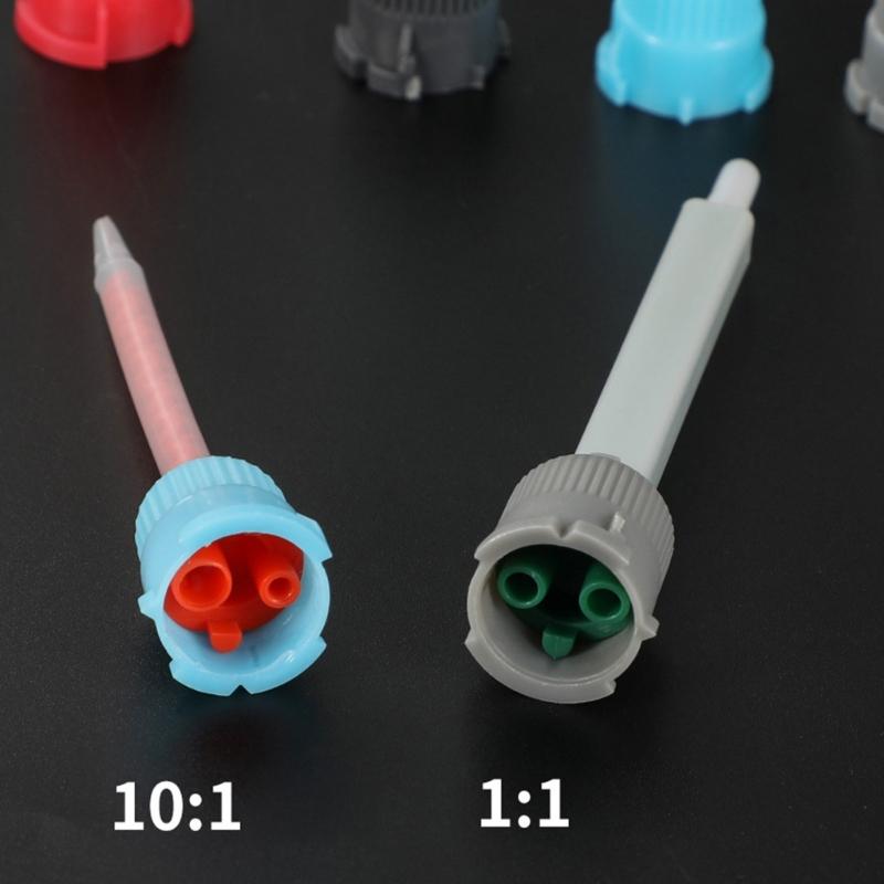 Упаковка из 10 статических смесительных насадок Эпоксидные смесительные насадки Трубка для бесшовного нанесения AB-клеёв В различных клеевых задачах