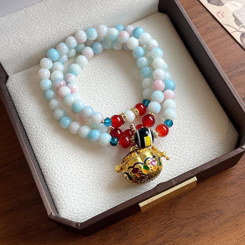Korean temperament love butterfly pearl fringed necklace fashion collarbone chain versatile item decoration