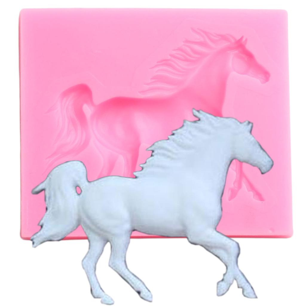 3D Horse Silicone Mould Fondant Moulds Cupcake Topper Cake Decorating Tools Candy Clay Chocolate Gum Paste Moulds