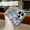 Матовый тонкий чехол для телефона с цветочным узором для iPhone 16 Pro Max 15 Plus 14 Pro 13 12 11 XS XR 8 7, защита линз, противоударный мягкий чехол из ТПУ