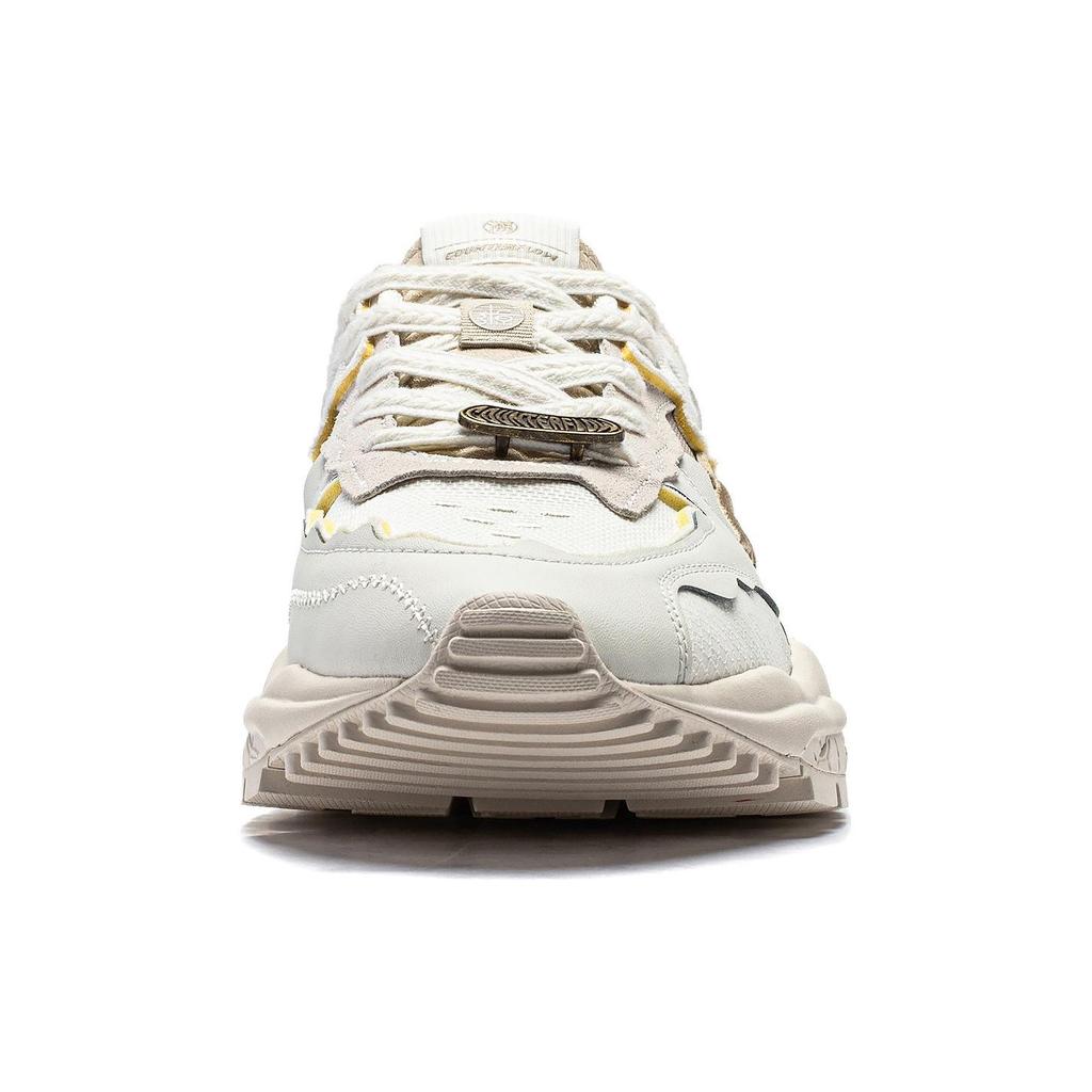 Li Ning CF Origin 2 Модные универсальные нескользящие износостойкие повседневные туфли мужские туфли белые серые AGCT323-2