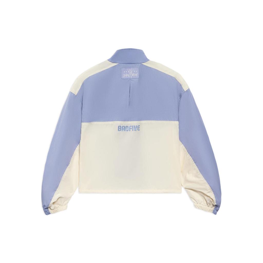 Li-Ning Anti-Five Series Color Block Stand Collar Loose Jacket Women Jacket Dark-Blue Purple AFDS086-2