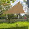 Outdoor Triangle Sun Shade Sail with Windproof Ropes UV Blocking Canopy Permeable Breathable Heavy Duty Deck Backyard Patio Shade Cover