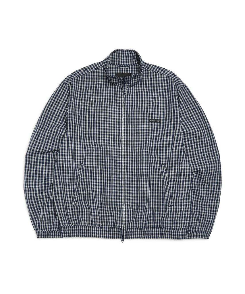 Mark Gonzales Check Blouson Jacket - Navy