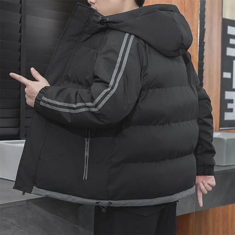 Men's 2024 Autumn/Winter Hooded Down Cotton-Padded Jacket - Casual and Thickened Style