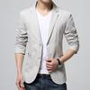 MengHu Spring and Autumn Men's Long Sleeve Suit Blazer Business Coat Slim Fit Lapel Outwear Jacket M-5XL