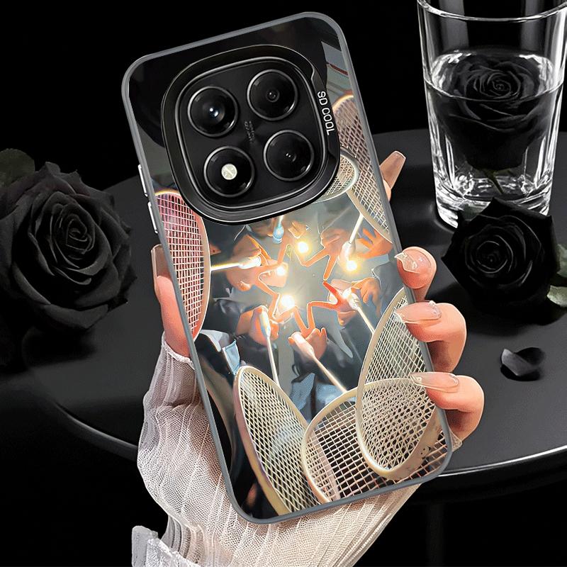 Спортивный противоударный чехол для телефона с рисунком бадминтона для Xiaomi Redmi Note 15 14 13 12 Pro Plus 11 11S 11T 5G, чехол, защита от падений, Fundas