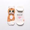 Women's Kawaii Cartoon Cute Cats Cotton Socks - Short Length, Funny and Comfortable
