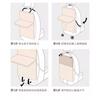 Car Backseat Organizer With Foldable Tray Storage Pouch Cotton Bear Design Hanging Seat Back Accessory