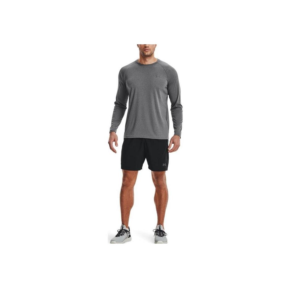 Under Armour Однотонная тренировочная футболка с круглым вырезом и длинным рукавом реглан, мужские топы, серая 1327970-001