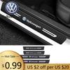 Для VOLKSWAGEN VW Углеродное волокно для Volkswagen Passat Tiguan Golf Bora Jetta Sharan Magotan T3 Защита дверей автомобиля Пороги Задний багажник