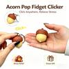 3D-печатный Желудь Pop Fidget Clicker Брелок Звук Механической Клавиатуры Снятие Стресса Сенсорная Игрушка для Снятия Тревоги Талисман Подарок