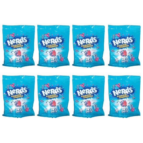 Жевательные конфеты Nerds Gummy Clusters Very Berry 85 г x 8