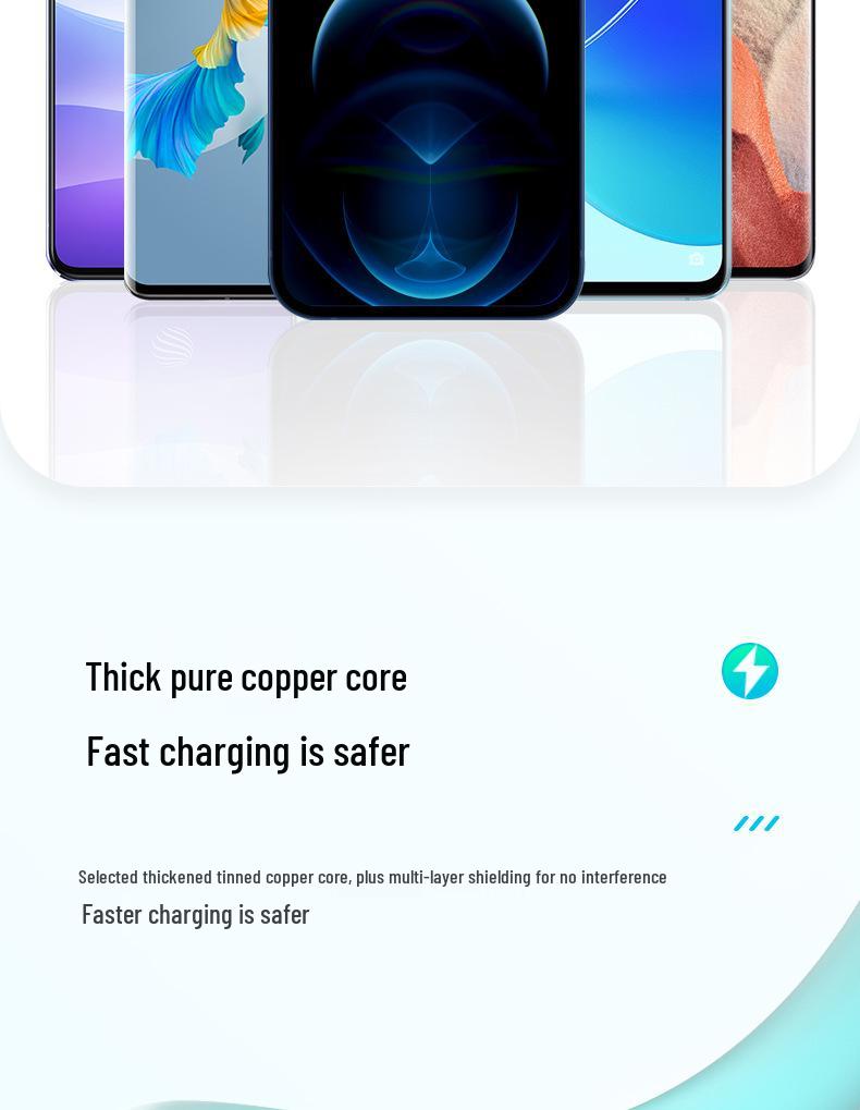 Универсальный многофункциональный кабель для быстрой зарядки 3-в-1 для автомобилей