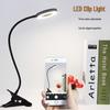 LED Eye-Care Student Desk Lamp with Magnifying Glass and Clip for Reading, Self-Portrait, Manicure, Face Tattoo, and Eyebrow Fill Light