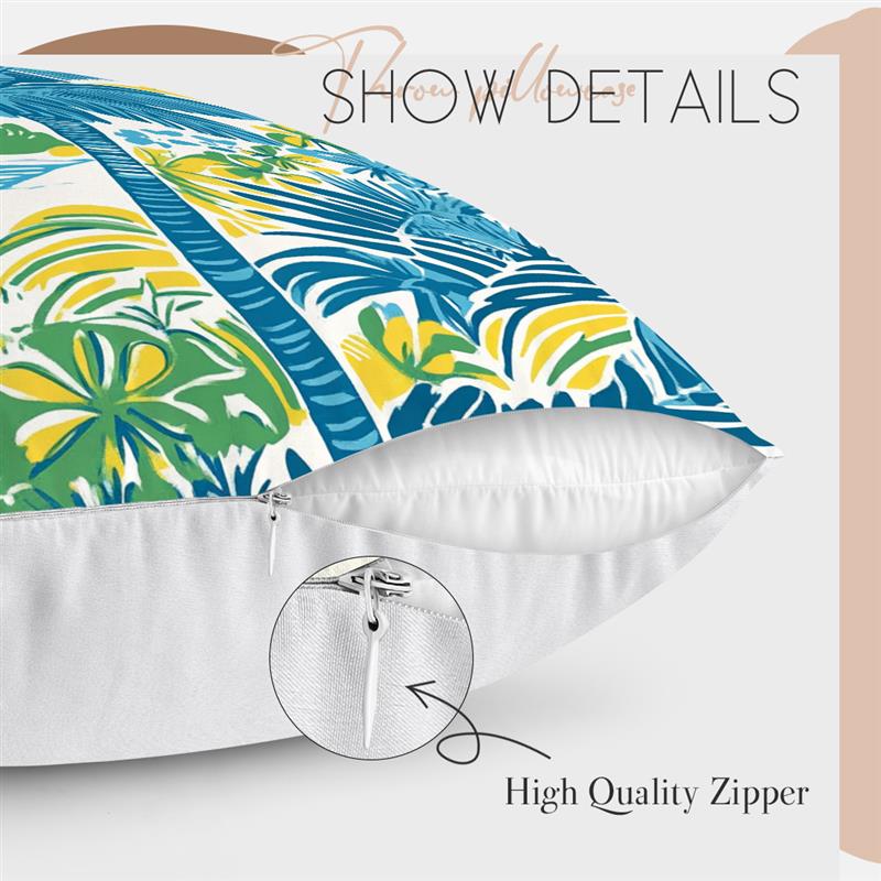 Summer Series Pillowcase Hot Palm Trees Pattern Polyester Cushion Cover Throw Pillow Sofa Decoration Pillowcover Home Decor