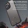 For iPhone 13 Pro Max Case Drop Proof Airbags Frosted Translucent PC+TPU Phone Back Cover