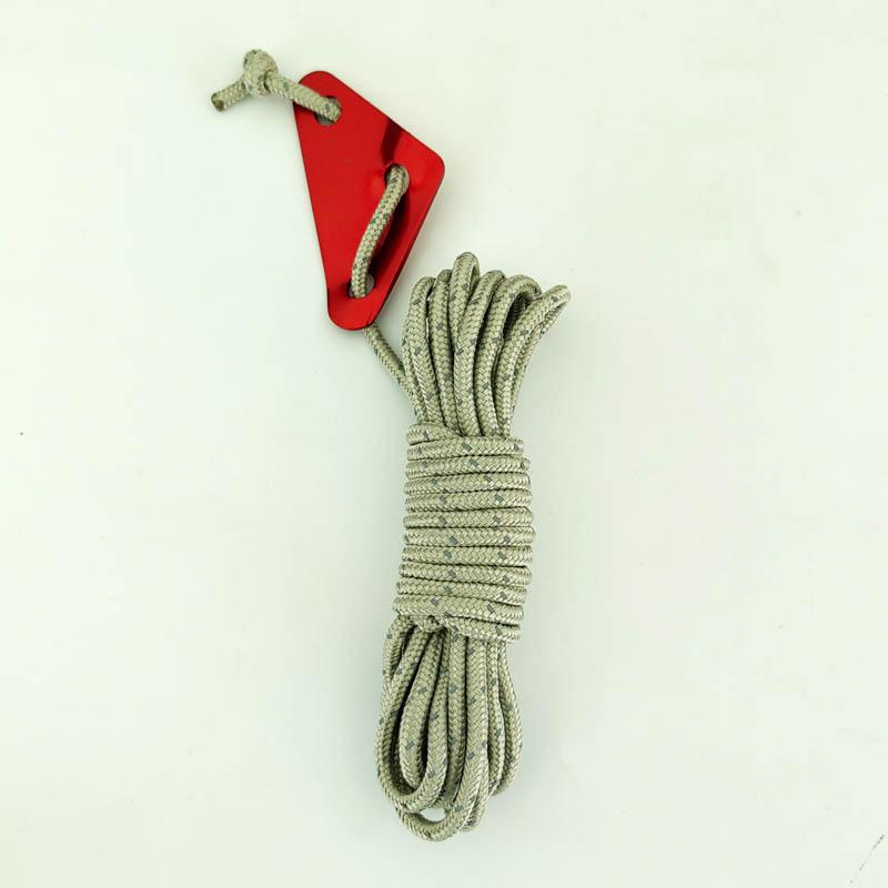 5 мм светоотражающий ветрозащитный трос для кемпинговой палатки с треугольной пряжкой, длина 4 м