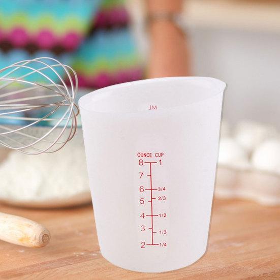 Силиконовая мерная кружка, удобный скошенный край, легкая очистка, хлебопекарный инструмент без бисфенола А