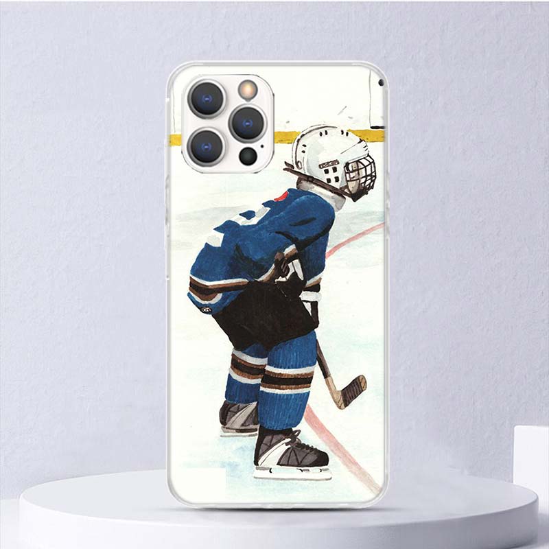 Спортивный мягкий чехол для iPhone 16 17 Air 16E 15 Plus 11 12 13 Mini 14 Pro Max с рисунком катка для хоккея на льду Чехол для телефона Apple 7 8 SE Coque Funda 1