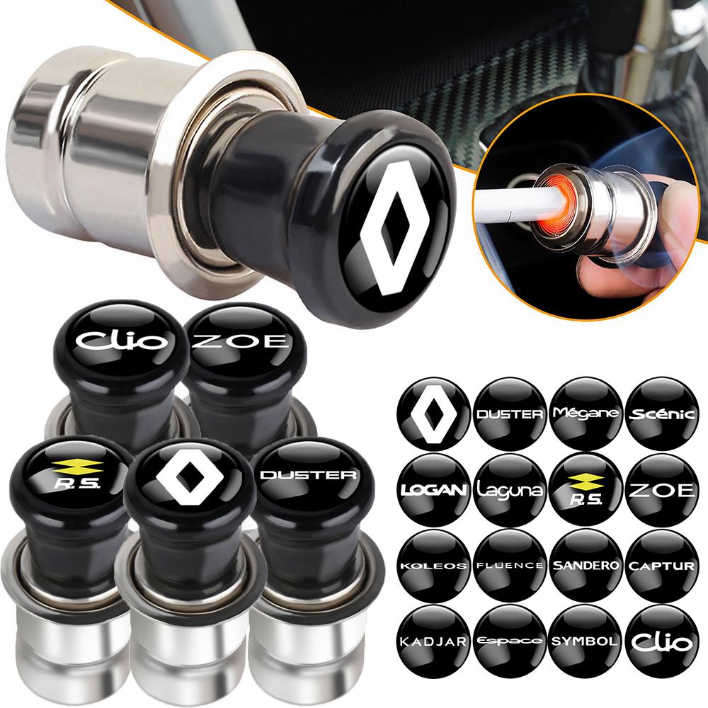 2026 Hot For Renault Hub Caps Car Cigarette Lighter Power Outlet Auto Cigarette Lighting Accessories For Renault Scenic Talisman