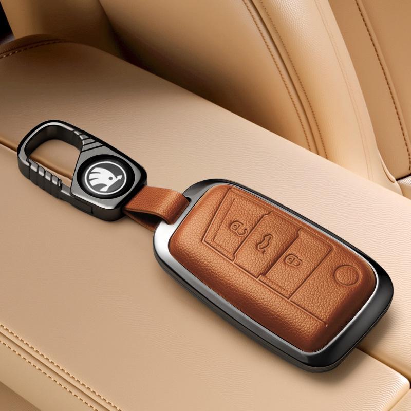 Чехол для ключа Skoda: Подходит для моделей Octavia, Kamiq, Karoq, Kodiaq