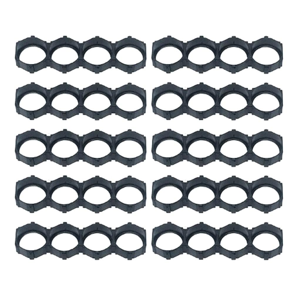 10pcs For 21700 Cell Holder Brackets Plastic Frame ABS+PC Black Design