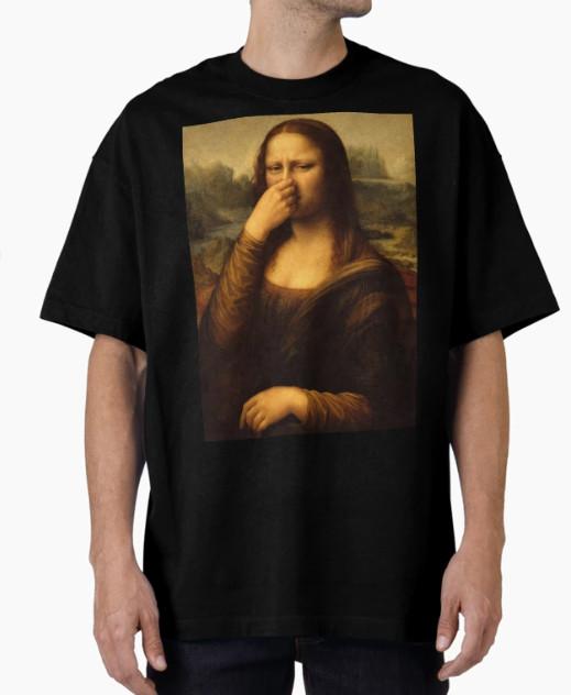 Mona Lisa Smells Something Awful - Funny Renaissance Parody T-Shirt